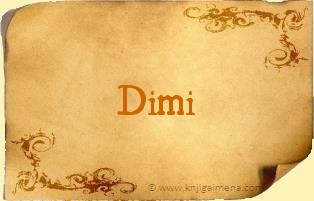 Ime Dimi