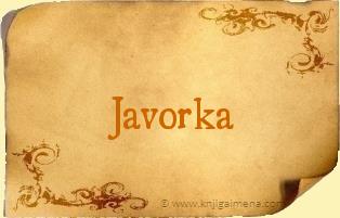 Ime Javorka