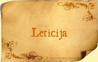 Ime Leticija