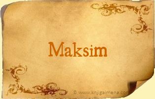 Ime Maksim